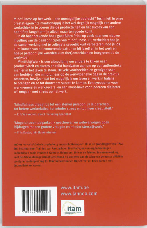 Achterkant van MINDFULNESS@WORK