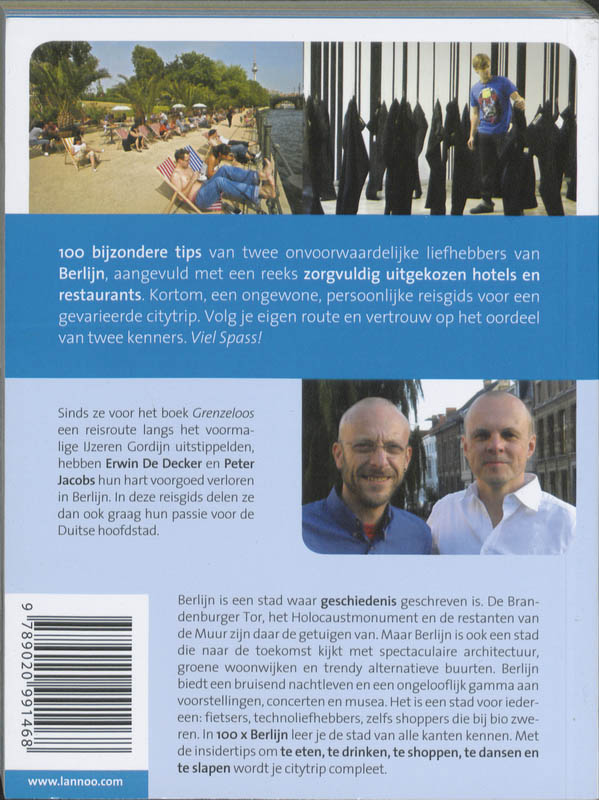 Achterkant van 100 x Berlijn