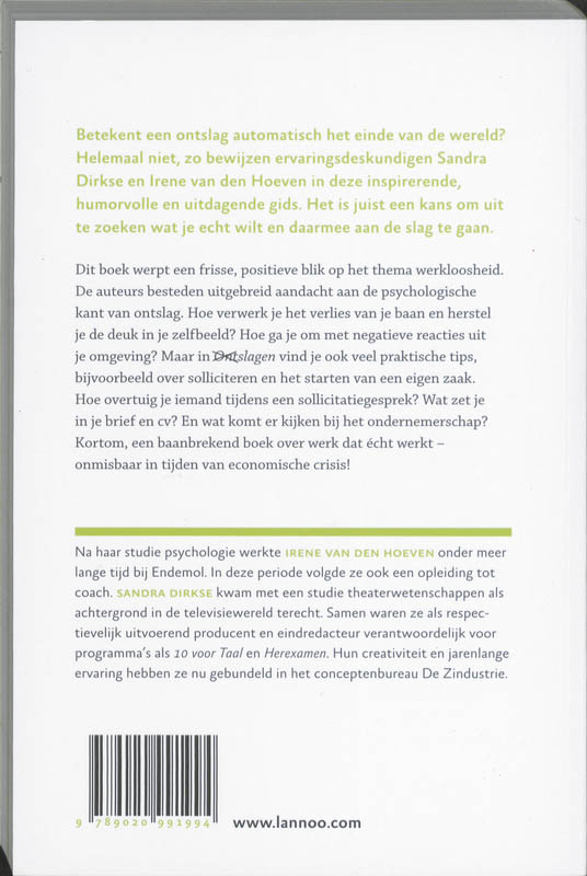 Achterkant van Ontslagen