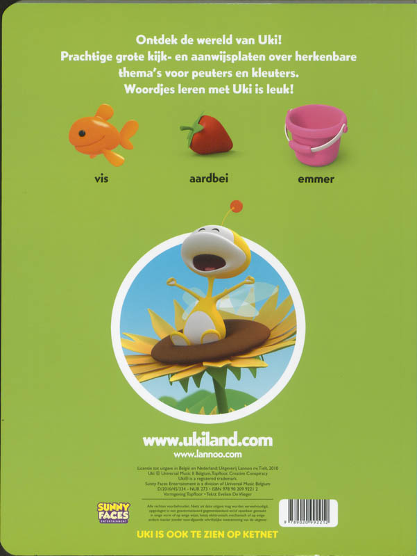 Achterkant van Woordjes leren met Uki