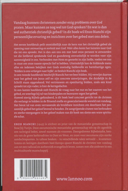 Achterkant van Waarom bidden, hoe bidden?