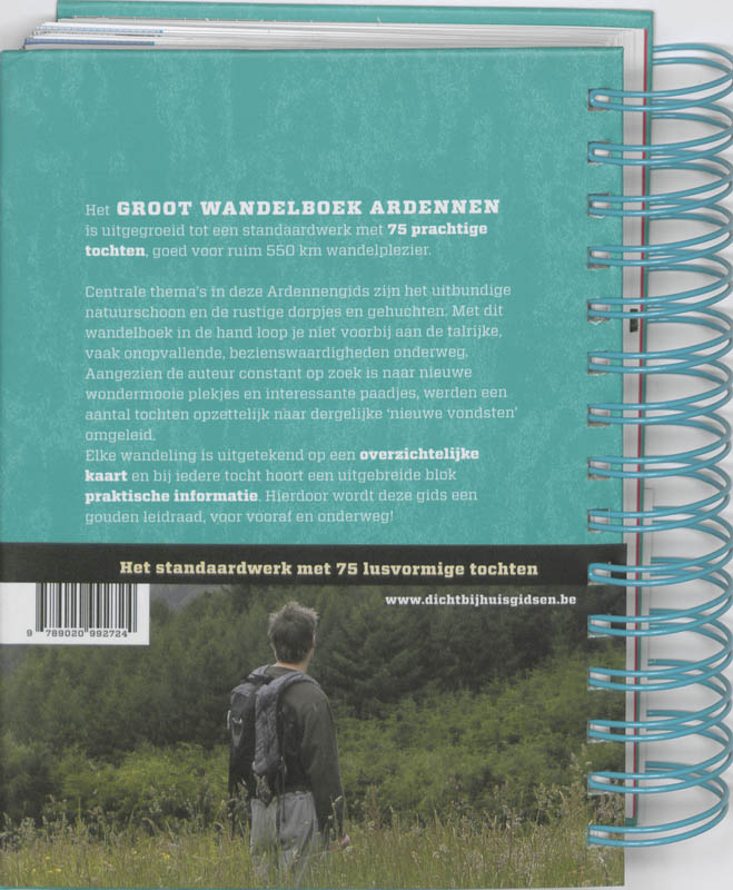 Achterkant van Groot wandelboek Ardennen