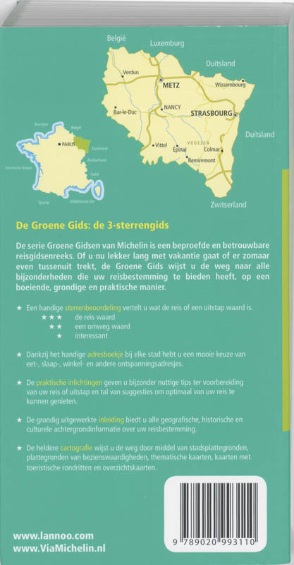 Achterkant van Elzas, Vogezen, Lotharingen