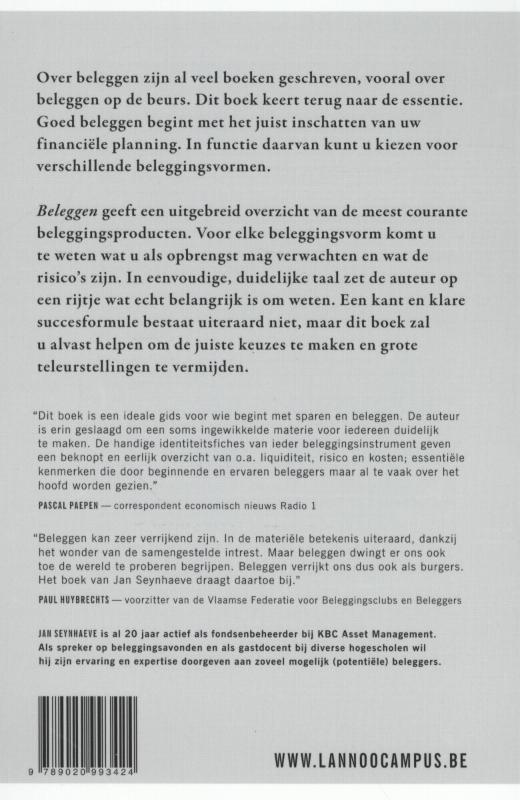 Achterkant van Beleggen