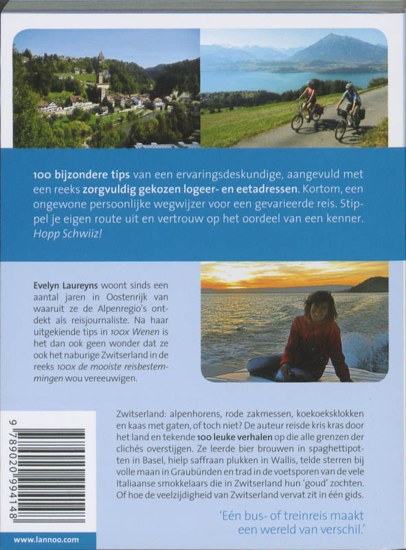Achterkant van 100x Zwitserland