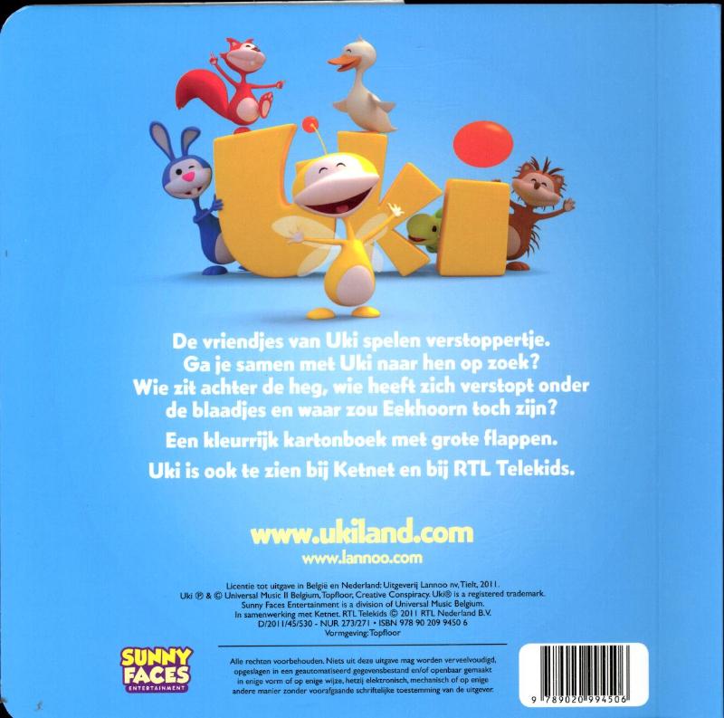 Achterkant van Waar zijn mijn vriendjes?