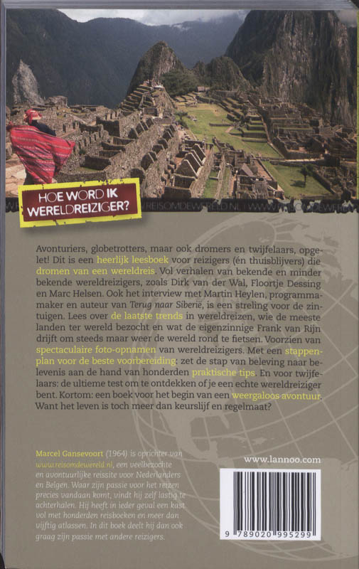 Achterkant van Hoe word ik wereldreiziger?