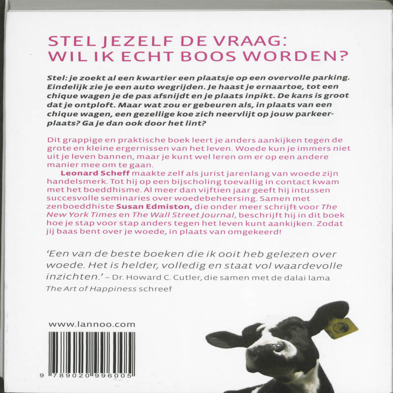 Achterkant van Denk aan de koe!