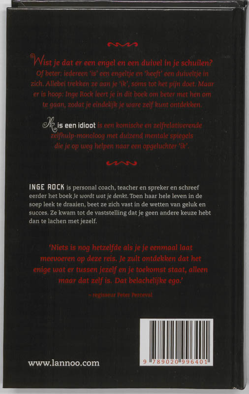 Achterkant van Ik is een idioot