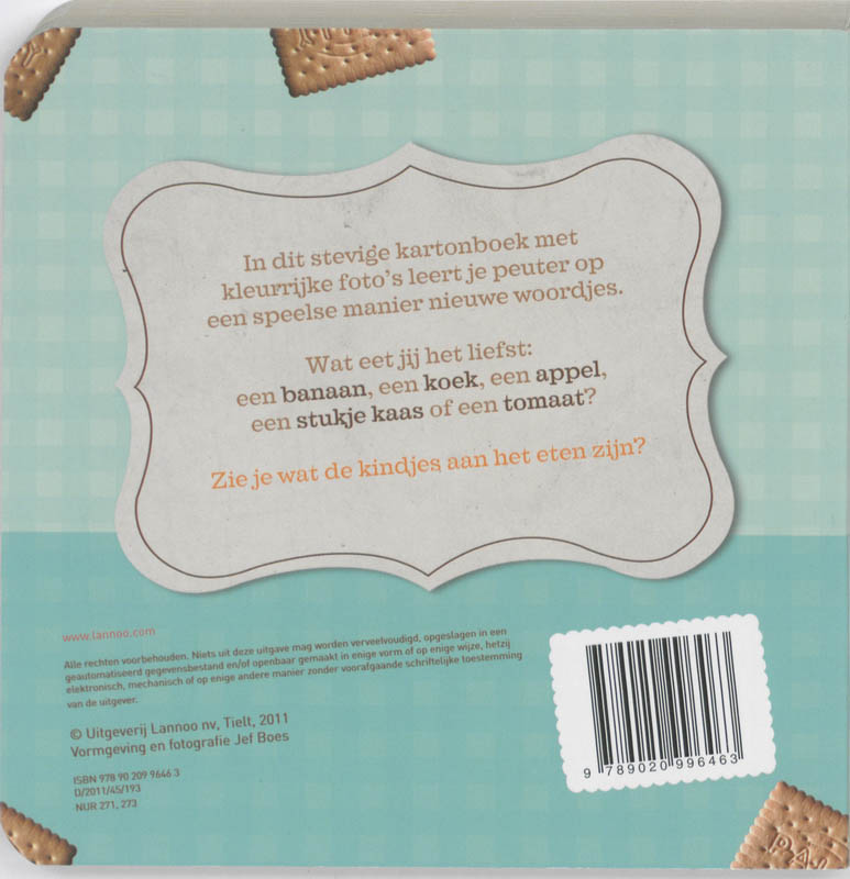 Achterkant van Mmm eten
