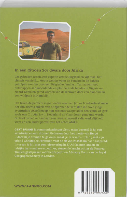 Achterkant van Een vreemde eend in Afrika