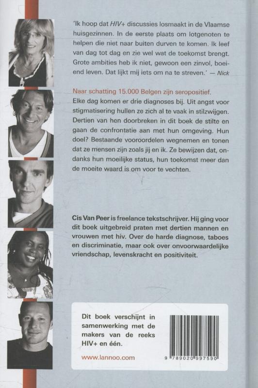 Achterkant van Hiv postiief