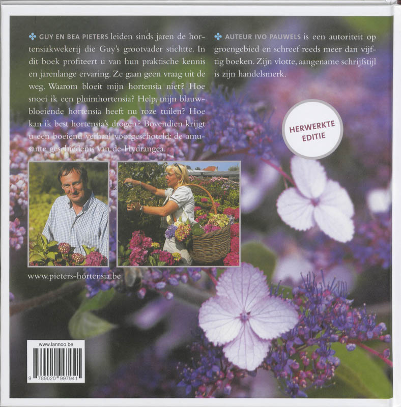 Achterkant van Hortensia en haar zusjes
