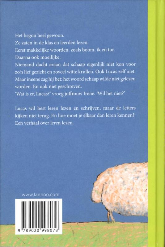 Achterkant van Lucas en de woorden