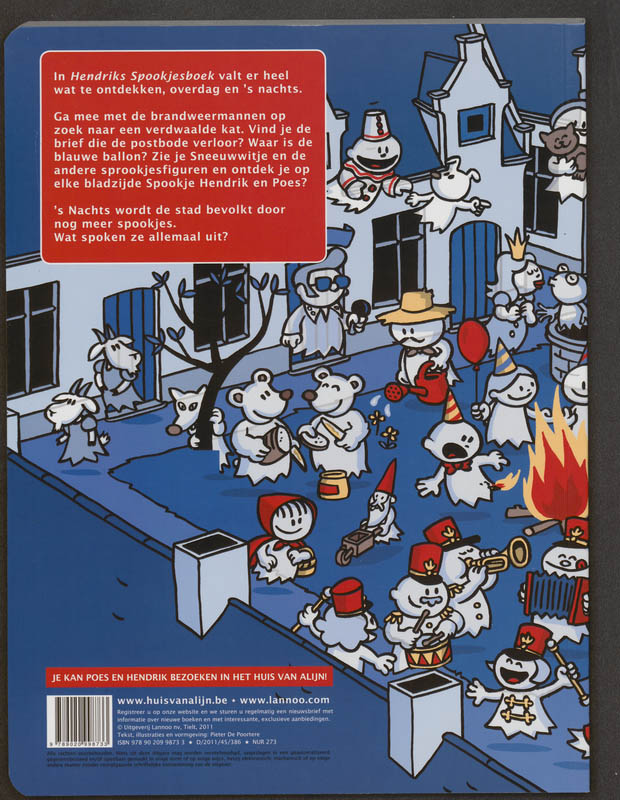 Achterkant van Hendriks spookjesboek