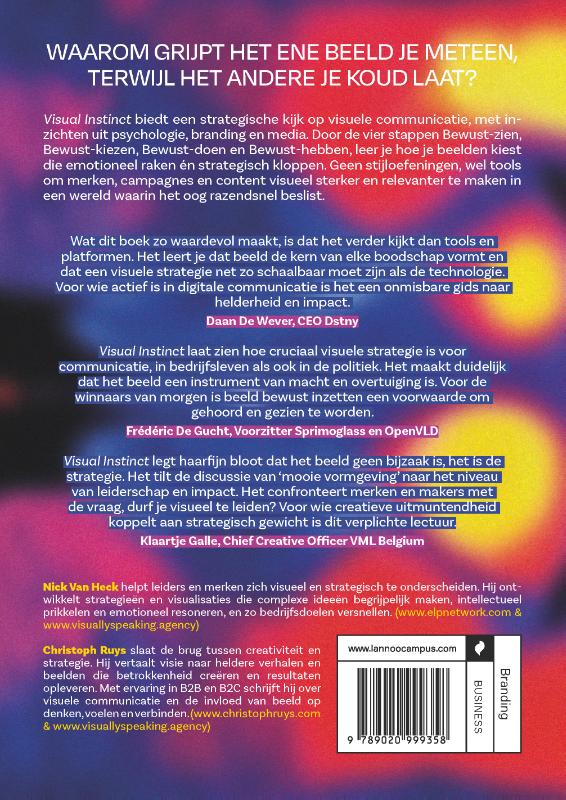 Achterkant van Visual Instinct
