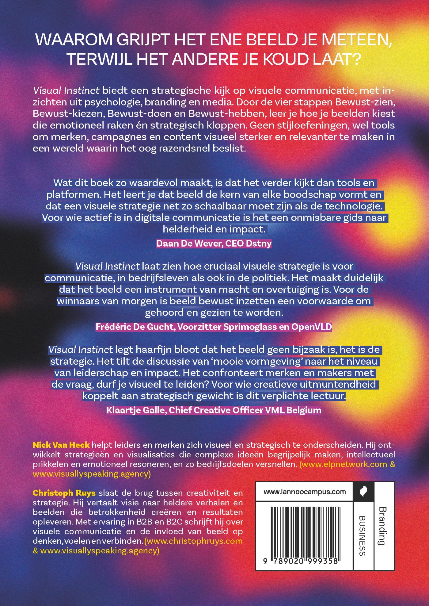 Achterkant van Visual Instinct