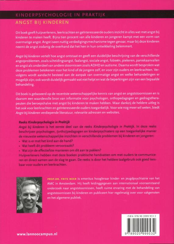 Achterkant van Angst bij kinderen