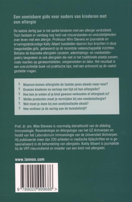 Achterkant van Allergie bij kinderen