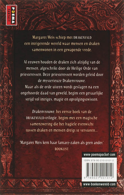 Achterkant van Drakenvrouwe