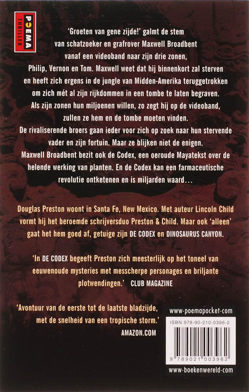 Achterkant van De codex