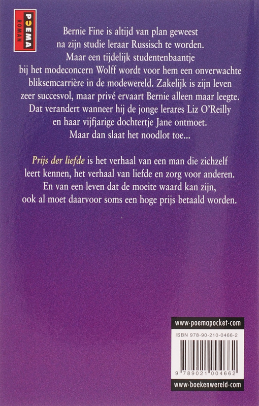Achterkant van Prijs der liefde