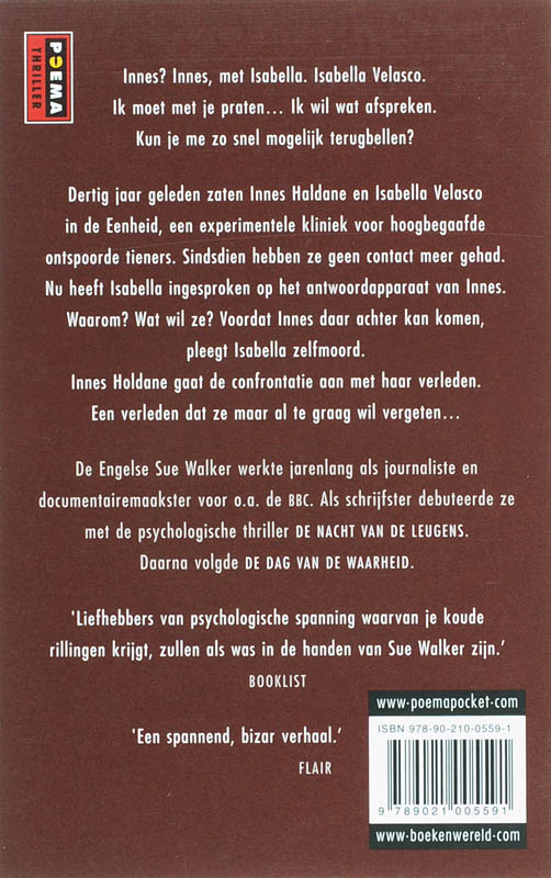 Achterkant van De nacht van de leugens