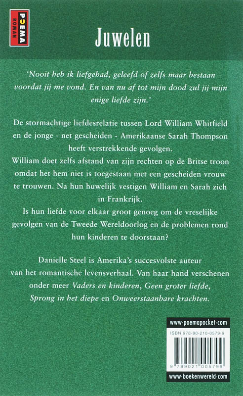 Achterkant van Juwelen