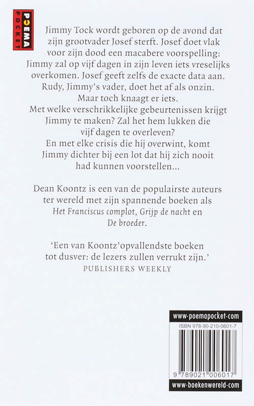 Achterkant van Tijd van leven