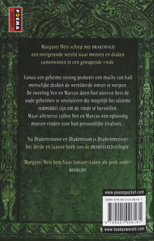 Achterkant van Drakenmeester