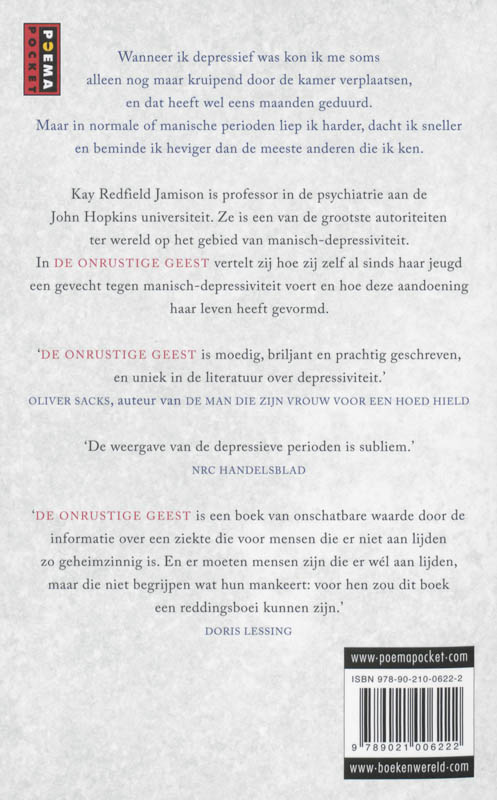 Achterkant van De onrustige geest