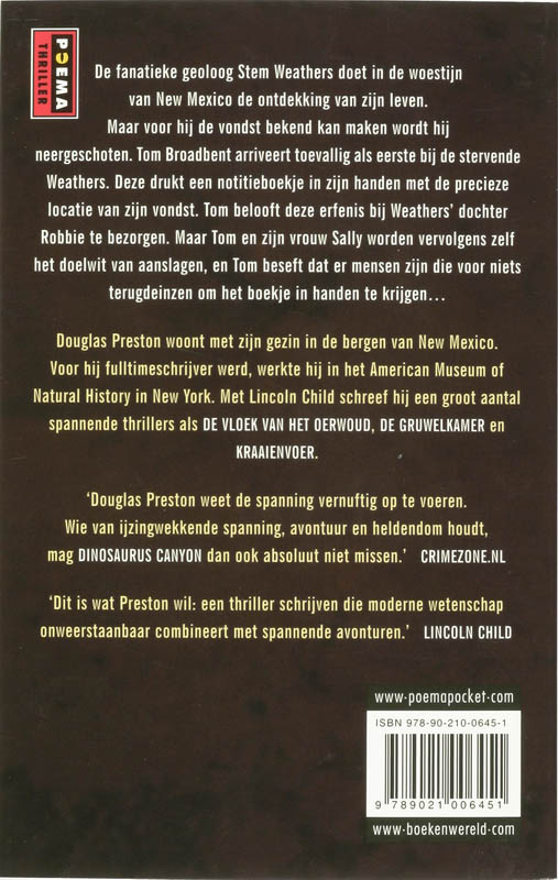 Achterkant van Dinosaurus Canyon