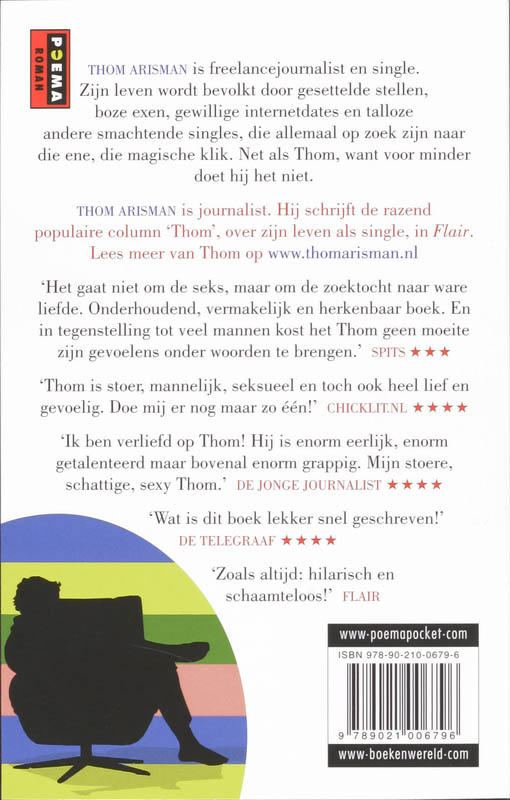 Achterkant van Thom. Single. Man