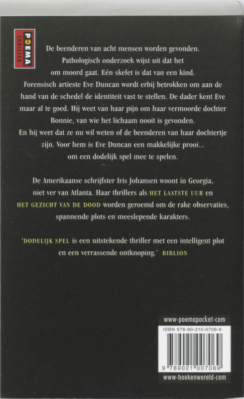 Achterkant van Dodelijk spel