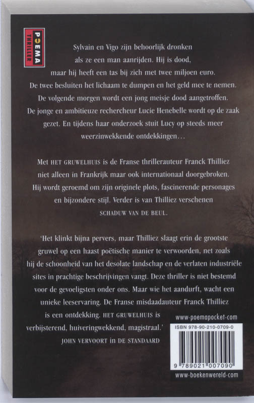 Achterkant van Het gruwelhuis