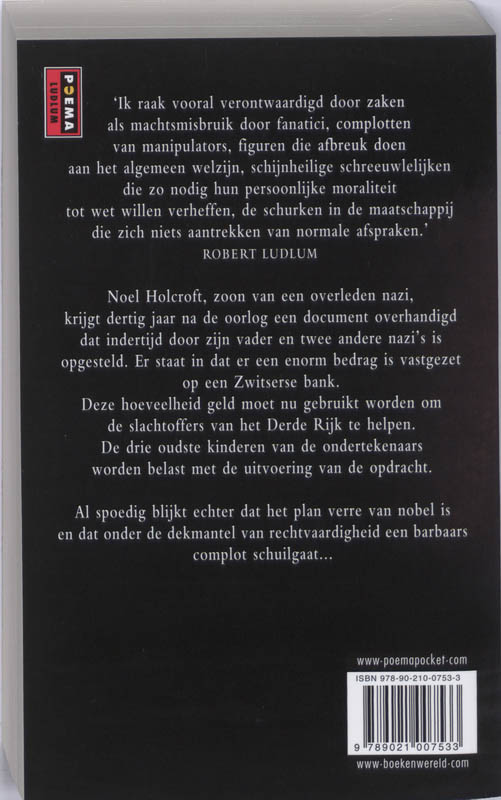 Achterkant van Het Holcroft Pact
