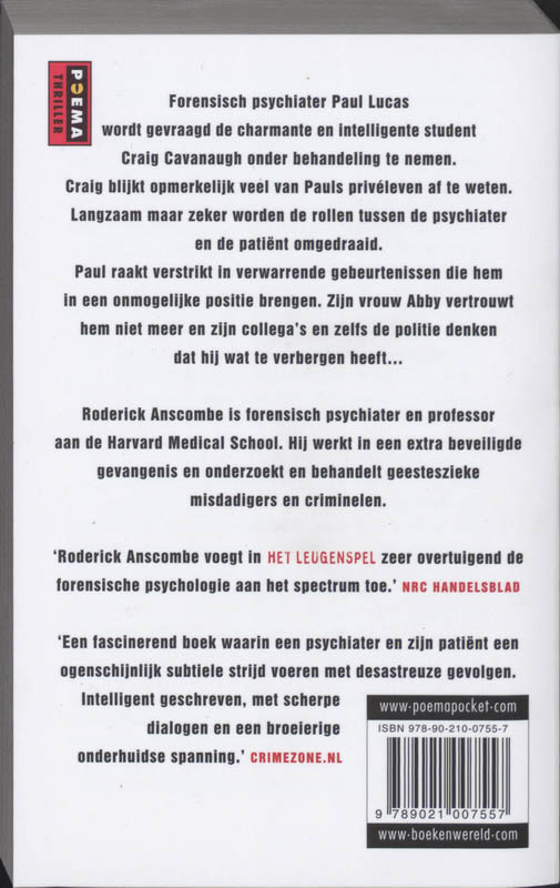 Achterkant van Het leugenspel