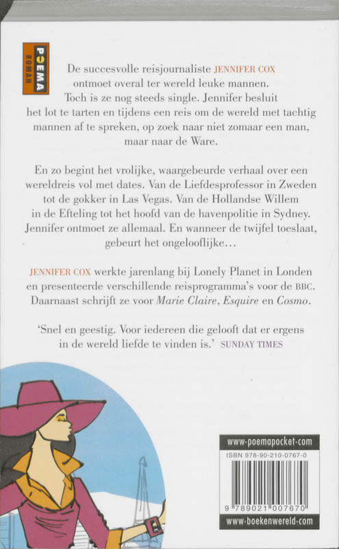 Achterkant van De wereld rond in 80 dates