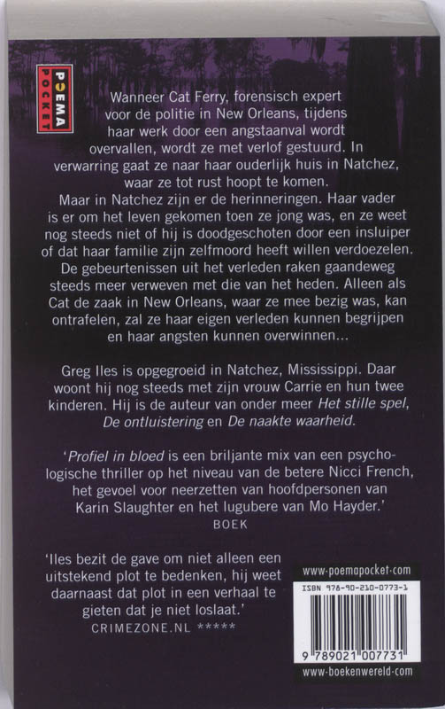Achterkant van Profiel in bloed