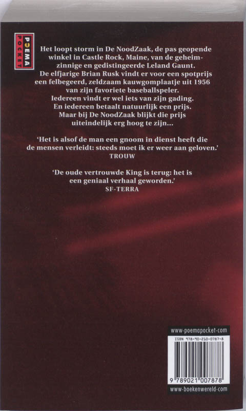 Achterkant van De Noodzaak