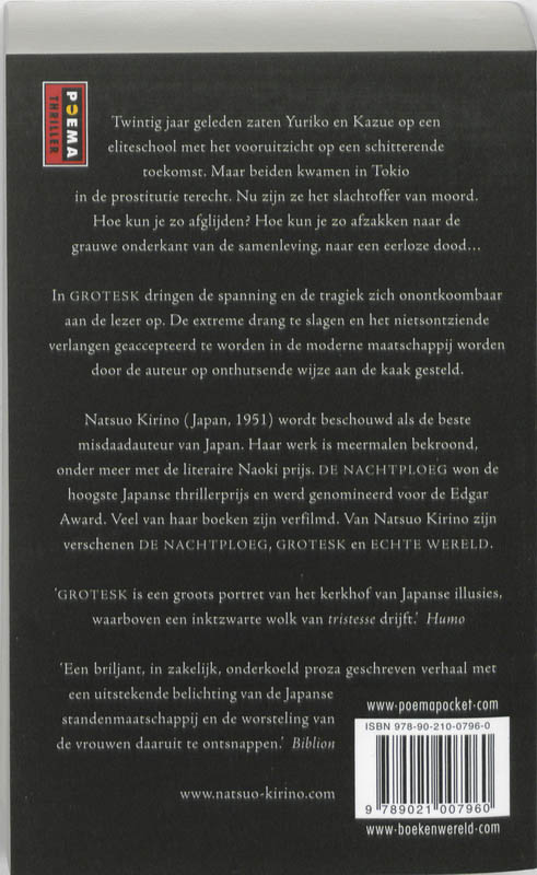 Achterkant van Grotesk