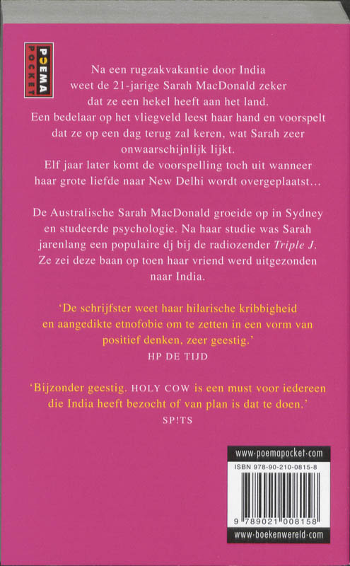 Achterkant van Holy Cow
