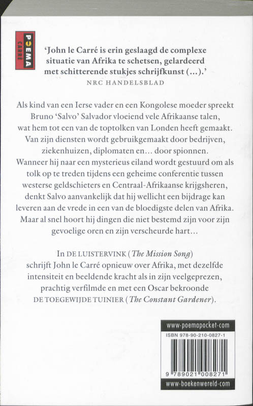 Achterkant van De luistervink