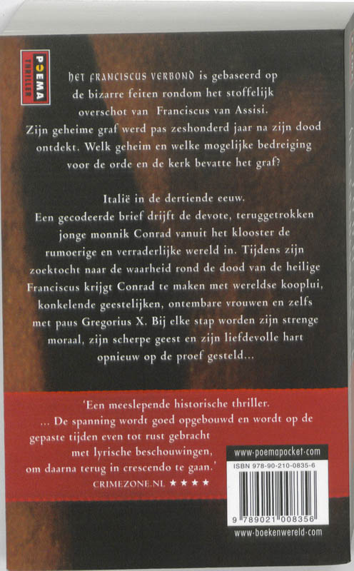 Achterkant van Het Franciscus verbond
