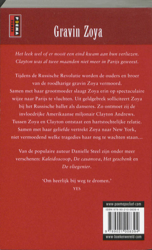 Achterkant van Gravin Zoya