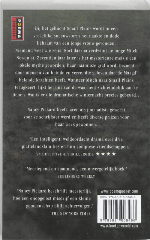 Achterkant van Het geheim van de maagd