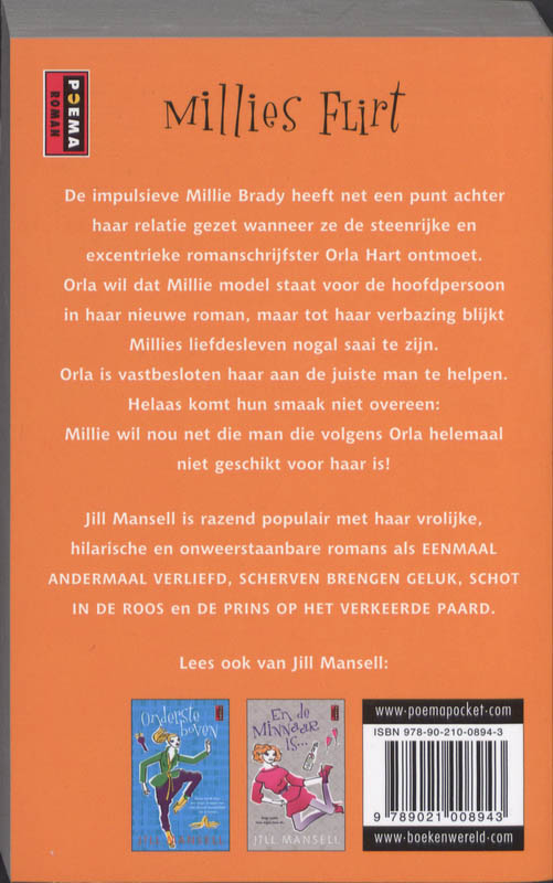 Achterkant van Millies flirt
