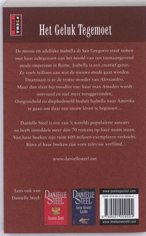 Achterkant van Het geluk tegemoet