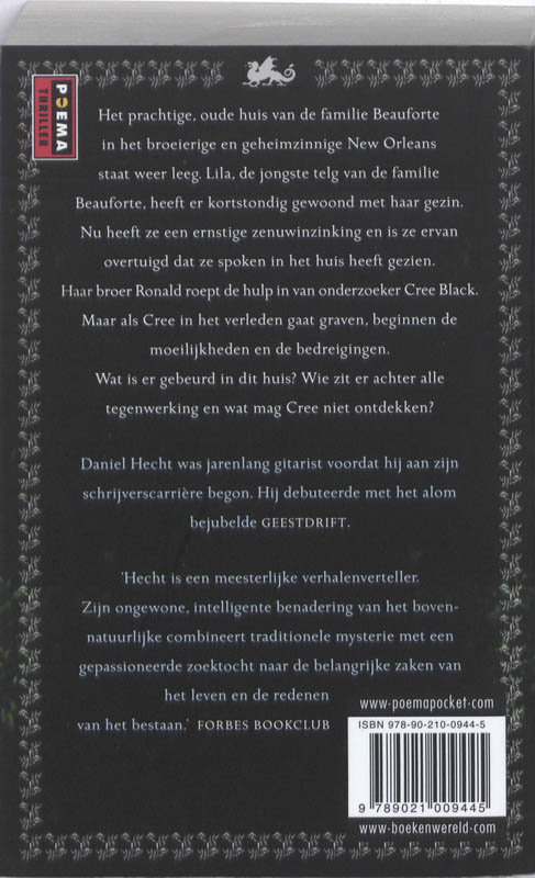 Achterkant van Het huis van de maskers