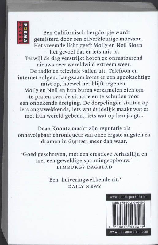 Achterkant van Gegrepen